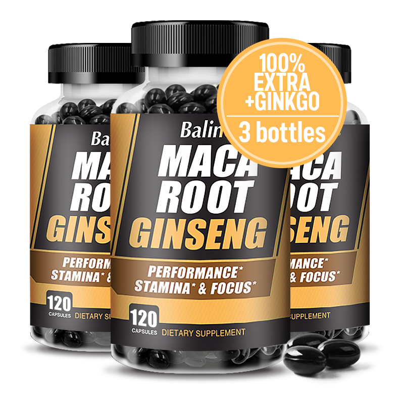 Ginger Tea - Maca Root Capsules (containing black maca)