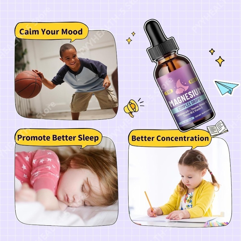 Kids Liquid Drops, Magnesium G - Ginger Tea recension och pris