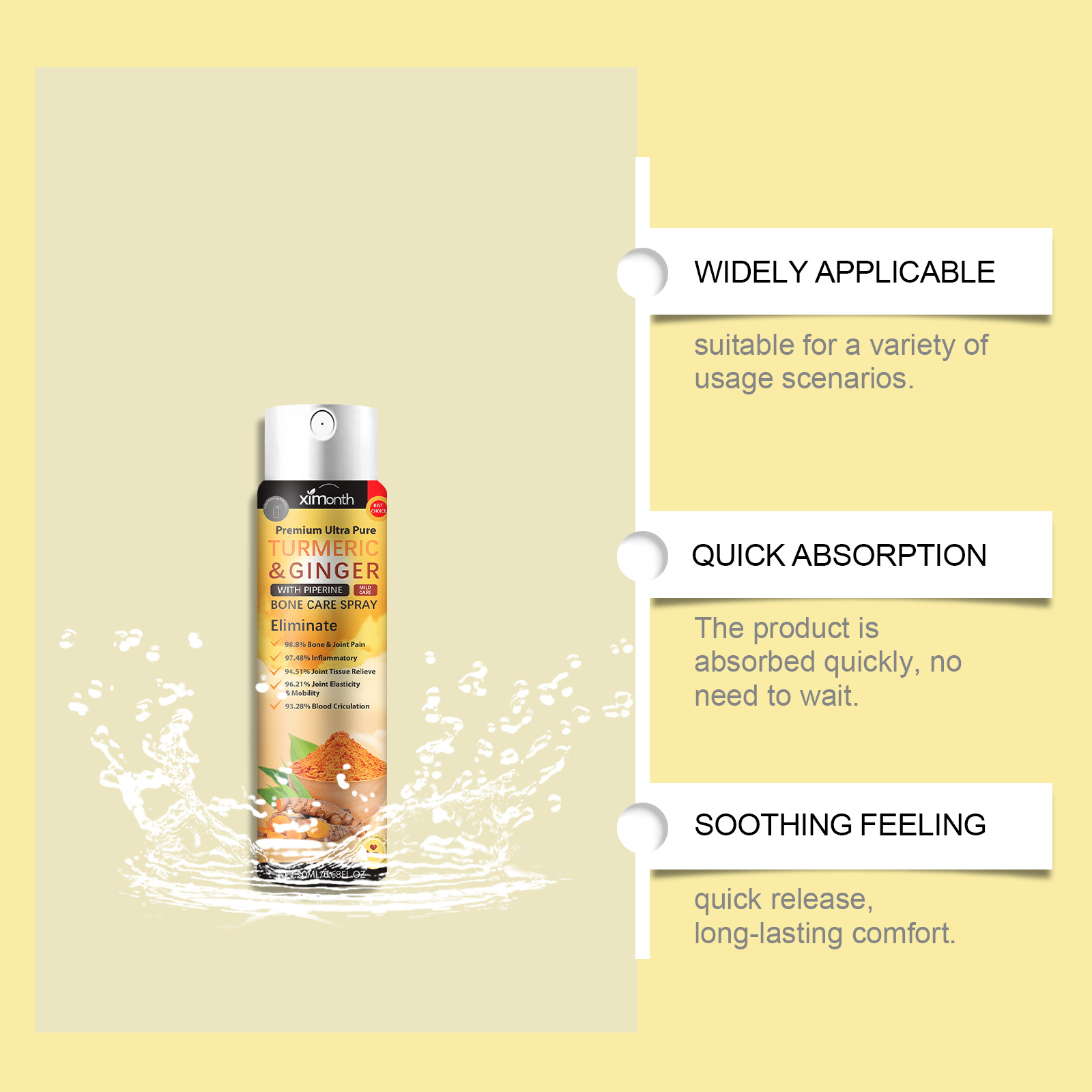 Turmeric Joint Soothing Spray, - Turmeric recension och pris